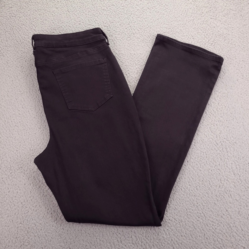 NYDJ Jeans Womens Size 14T Billie Mini Boot Black Lift Tuck Stretch Denim 34x32